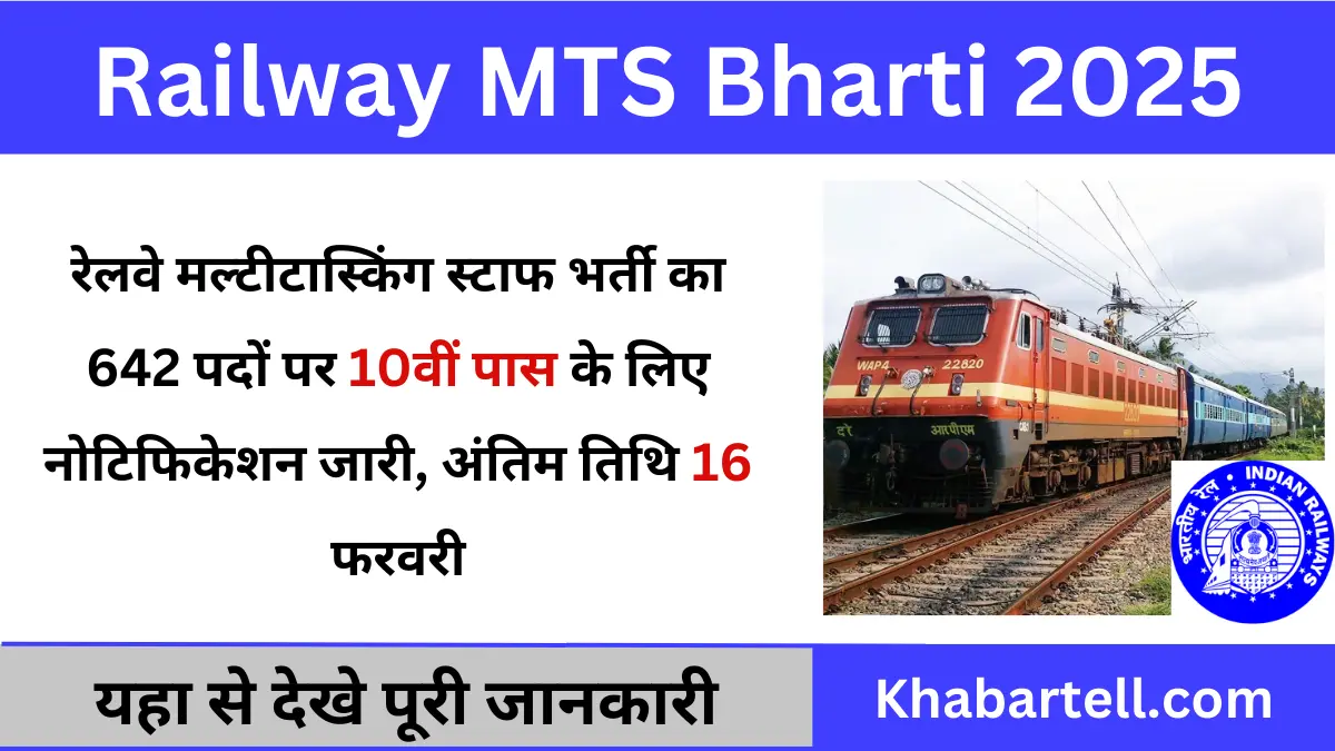 Railway MTS Bharti 2025